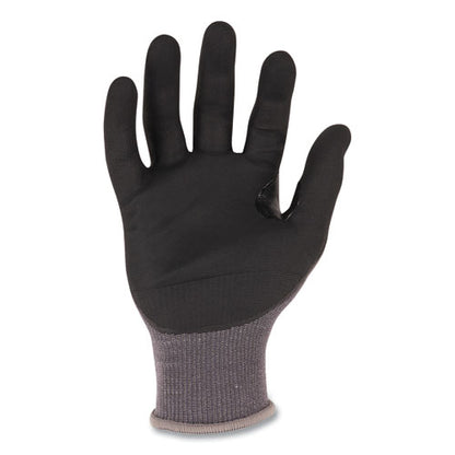 Proflex 7043 Ansi A4 Nitrile Coated Cr Gloves, En388: 4x42d, 9" Long, Medium, Gray, 12 Pairs