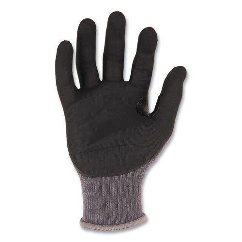 Proflex 7043 Ansi A4 Nitrile Coated Cr Gloves, En388: 4x42d, 9" Long, Large, Gray, 12 Pairs