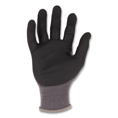 Proflex 7043 Ansi A4 Nitrile Coated Cr Gloves, En388: 4x42d, 9" Long, Large, Gray, 12 Pairs