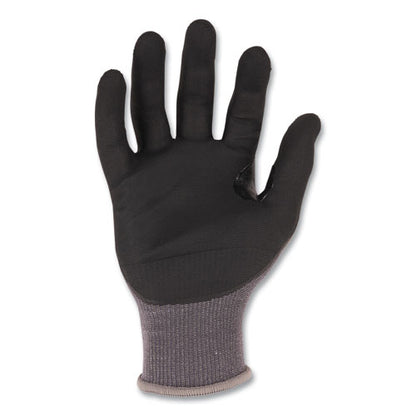 Proflex 7043 Ansi A4 Nitrile Coated Cr Gloves, En388: 4x42d, 9" Long, Small, Gray, Pair