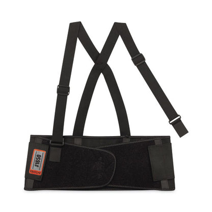 Proflex 1650 Economy Elastic Back Support Brace, X-small, 20" To 25" Waist, Black