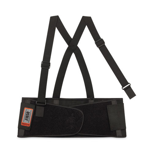 Proflex 1650 Economy Elastic Back Support Brace, X-small, 20" To 25" Waist, Black