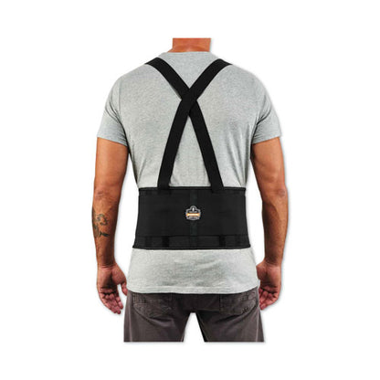 Proflex 1650 Economy Elastic Back Support Brace, 3x-large, 46" To 52" Waist, Black