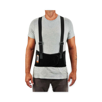 Proflex 1650 Economy Elastic Back Support Brace, 3x-large, 46" To 52" Waist, Black