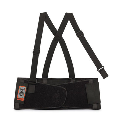 Proflex 1650 Economy Elastic Back Support Brace, 4x-large, 52" To 58" Waist, Black