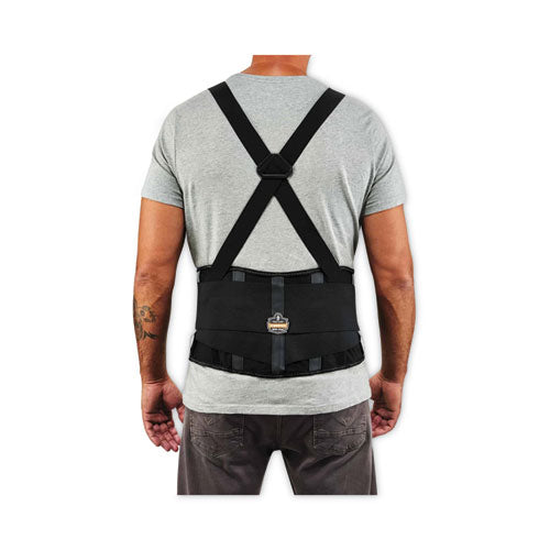 Proflex 2000sf High-performance Spandex Back Support Brace, 4x-large, 52" To 58" Waist, Black