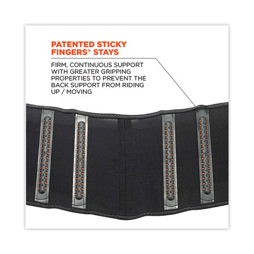 Proflex 2000sf High-performance Spandex Back Support Brace, 4x-large, 52" To 58" Waist, Black