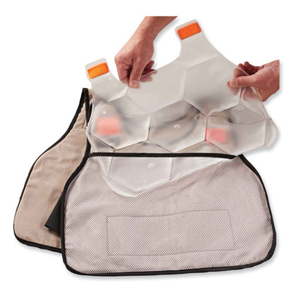Chill-its 6220 Phase Change Cooling Vest Charge Packs, Small/medium, 12 X 16.25, 2/pack