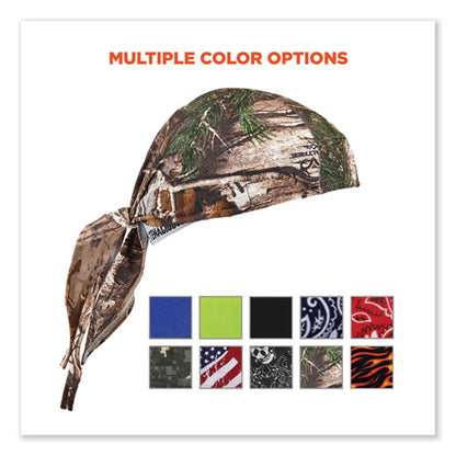 Chill-its 6615 High-performance Bandana Doo Rag With Terry Cloth Sweatband, One Size Fits Most, Realtree Xtra