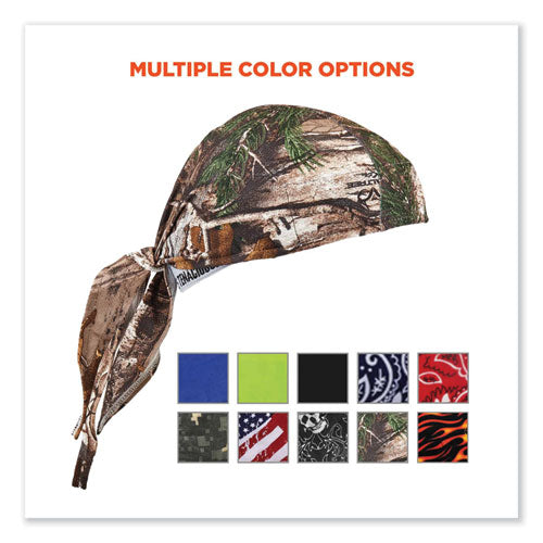 Chill-its 6615 High-performance Bandana Doo Rag With Terry Cloth Sweatband, One Size Fits Most, Realtree Xtra