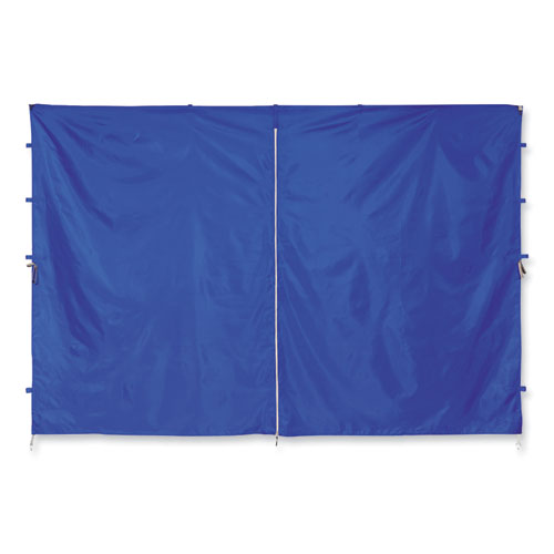 Shax 6096 Pop-up Tent Sidewall With Zipper, Single Skin, 10 Ft X 10 Ft, Polyester, Blue