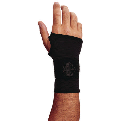 Proflex 680 Wrist Support Sleeve With Single Strap, Small, Fits Left Hand/right Hand, Black