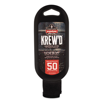 Krewd 6352 Spf 50 Sunscreen Lotion, 1.5 Oz Bottle, 12/carton