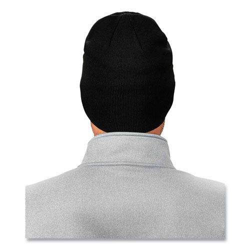 N-ferno 6812 Rib Knit Beanie, One Size Fits Most, Black
