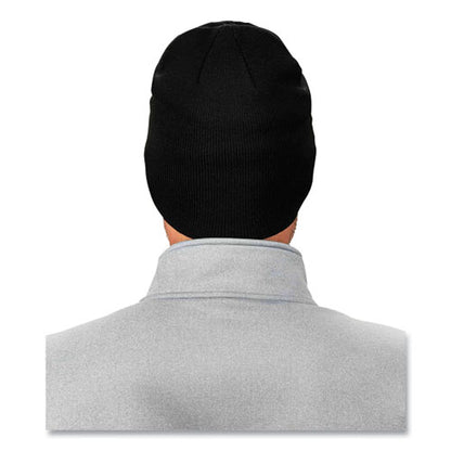 N-ferno 6812 Rib Knit Beanie, One Size Fits Most, Black