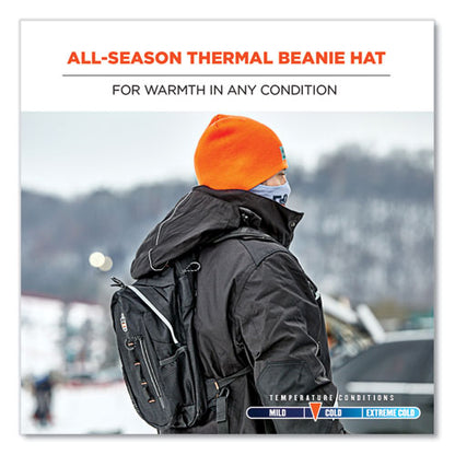 N-ferno 6812 Rib Knit Beanie, One Size Fits Most, Black