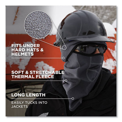 N-ferno 6823 Hinged Balaclava Face Mask, Fleece, One Size Fits Most, Black