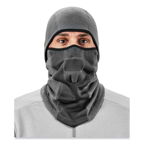 N-ferno 6823 Hinged Balaclava Face Mask, Fleece, One Size Fits Most, Gray