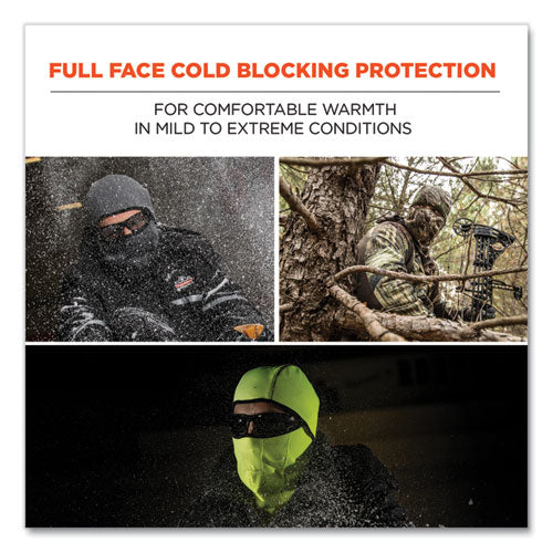 N-ferno 6823 Hinged Balaclava Face Mask, Fleece, One Size Fits Most, Gray