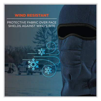 N-ferno 6823 Hinged Balaclava Face Mask, Fleece, One Size Fits Most, Navy