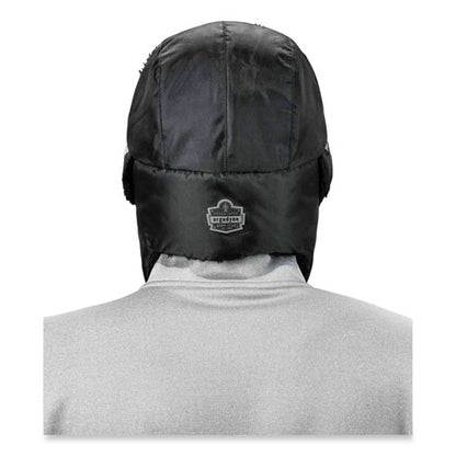 N-ferno 6802z Zippered Trapper Hat, Small/medium, Black