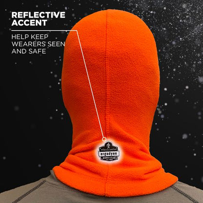 N-ferno 6821 Fleece Balaclava Face Mask, One Size Fits Most, Orange