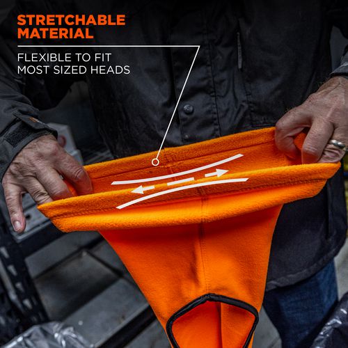 N-ferno 6821 Fleece Balaclava Face Mask, One Size Fits Most, Orange