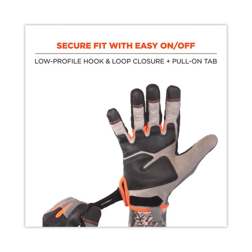 Proflex 710 Heavy-duty Mechanics Gloves, 9" Long, Xx-large, Gray, Pair