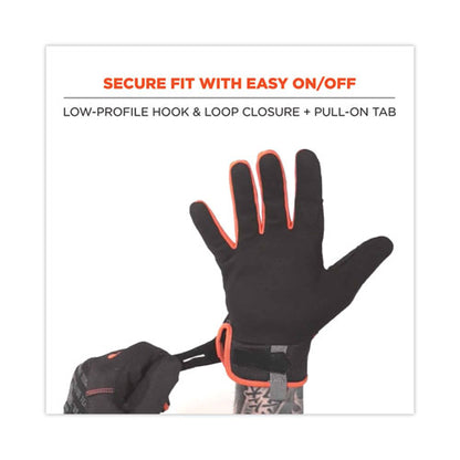 Proflex 812 Standard Mechanics Gloves, 9" Long, Xx-large, Black, Pair