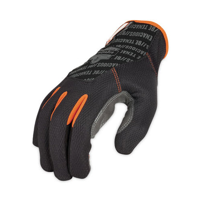 Proflex 810 Reinforced Utility Gloves, En388: 3121x, 9" Long, Small, Black, Pair