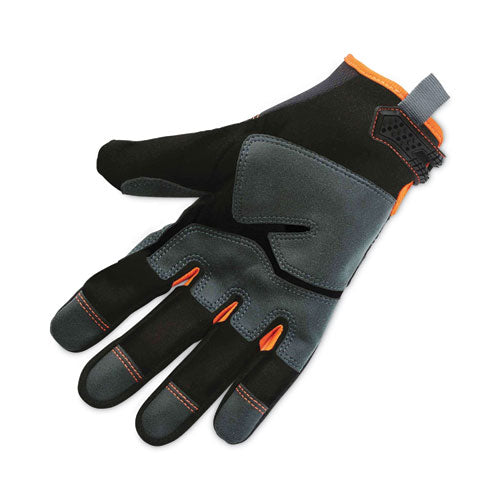 Proflex 810 Reinforced Utility Gloves, En388: 3121x, 9" Long, Small, Black, Pair