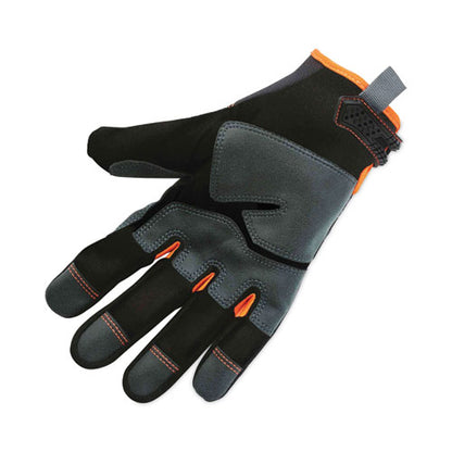 Proflex 810 Reinforced Utility Gloves, En388: 3121x, 9" Long, Xx-large, Black, Pair
