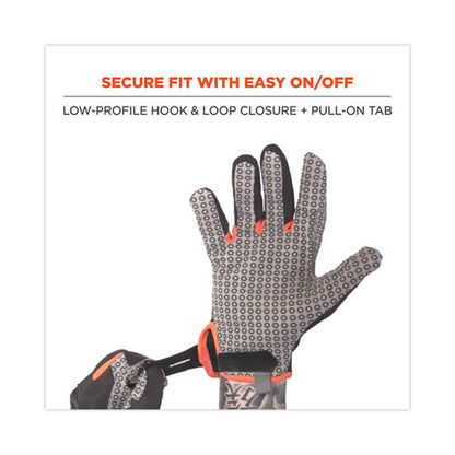Proflex 821 Smooth Surface Handling Gloves, Small, Black, Pair