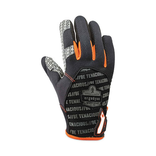 Proflex 821 Smooth Surface Handling Gloves, Medium, Black, Pair