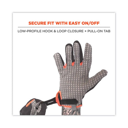 Proflex 821 Smooth Surface Handling Gloves, Medium, Black, Pair
