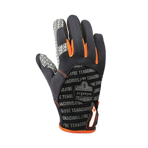 Proflex 821 Smooth Surface Handling Gloves, Large, Black, Pair