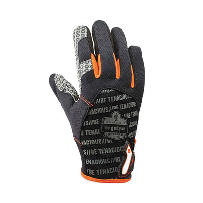 Proflex 821 Smooth Surface Handling Gloves, Large, Black, Pair