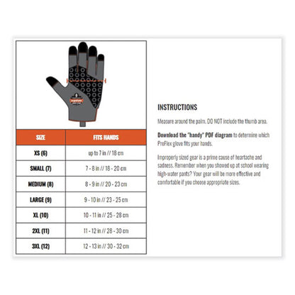 Proflex 860 Heavy Lifting Utility Gloves, En388: 2101x, 11" Long, Xx-large, Black, Pair