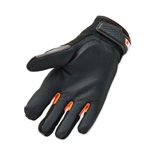 Proflex 9015f(x) Certified Anti-vibration Gloves With Dorsal Protection, En388: 2121x, Small, Black, Pair