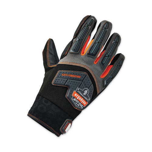 Proflex 9015f(x) Certified Anti-vibration Gloves With Dorsal Protection, En388: 2121x, Xx-large, Black, Pair