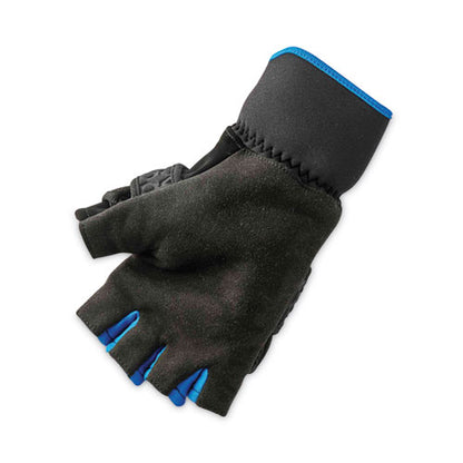 Proflex 816 Thermal Flip-top Gloves, En388: 3423x, 9" Long, Small, Black, Pair