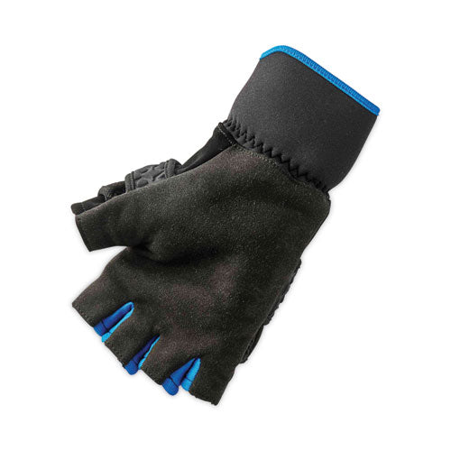 Proflex 816 Thermal Flip-top Gloves, En388: 3423x, 9" Long, X-large, Black, Pair