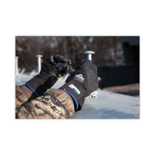Proflex 818wp Thermal Wp Gloves With Tena-grip, En388: 3423x, 9" Long, Small, Black, Pair