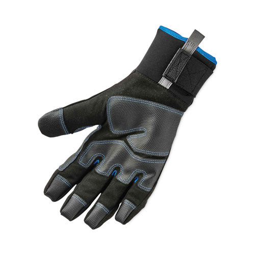 Proflex 818wp Thermal Wp Gloves With Tena-grip, En388: 3423x, 9" Long, Medium, Black, Pair