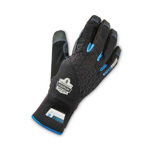 Proflex 818wp Thermal Wp Gloves With Tena-grip, En388: 3423x, 9" Long, X-large, Black, Pair