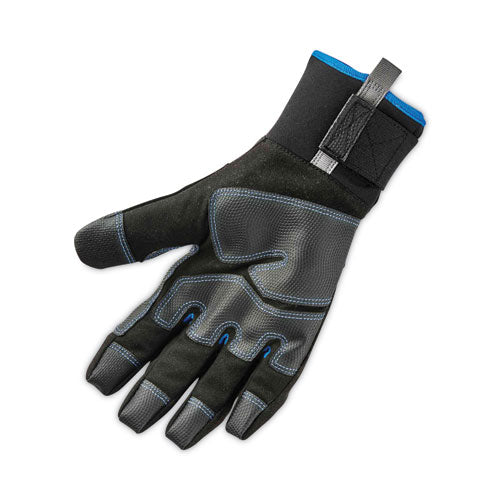 Proflex 818wp Thermal Wp Gloves With Tena-grip, En388: 3423x, 9" Long, X-large, Black, Pair