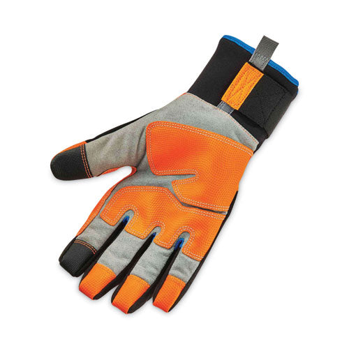 Proflex 818wp Thermal Wp Gloves With Tena-grip, En388: 3423x, 9" Long, Small, Orange, Pair