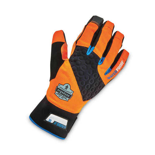 Proflex 818wp Thermal Wp Gloves With Tena-grip, En388: 3423x, 9" Long, Large, Orange, Pair