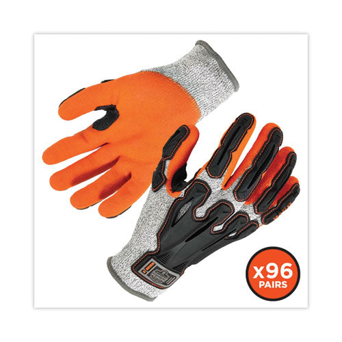 Proflex 922cr Nitrile Coated Cut-resistant Gloves, En388: 4442cp, Small, Gray, 96 Pairs/carton