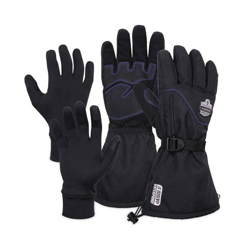 Proflex 825wp Thermal Waterproof Winter Work Gloves, Small, Black, Pair